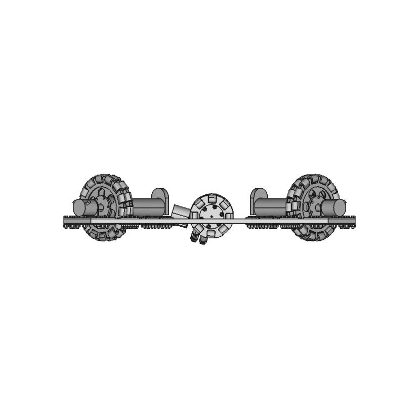 Omni Wheel Robot Base Constructed from Stainless Steel Square Pipes 10x10mm