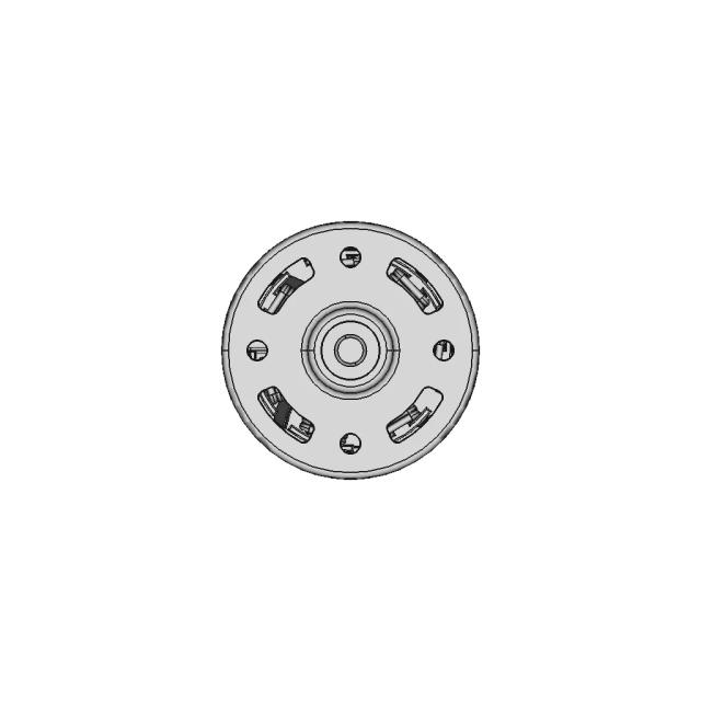 12V DC Motor with Stator Coil Design for Engineering Visualization