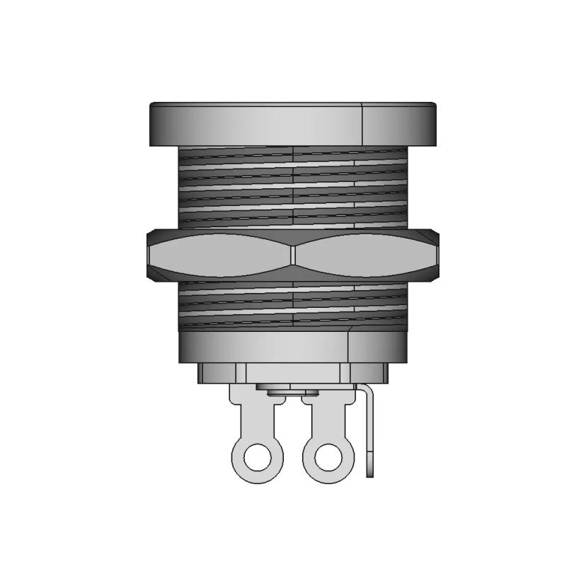 DC Power Jack Socket Female Panel Mount Connector 5.5mm x 2.1mm