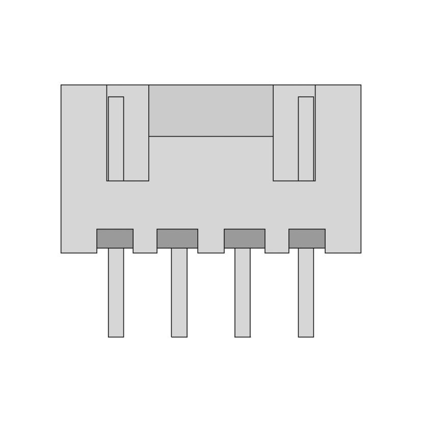 Female 4-Pin Connector with 2.5mm Pitch