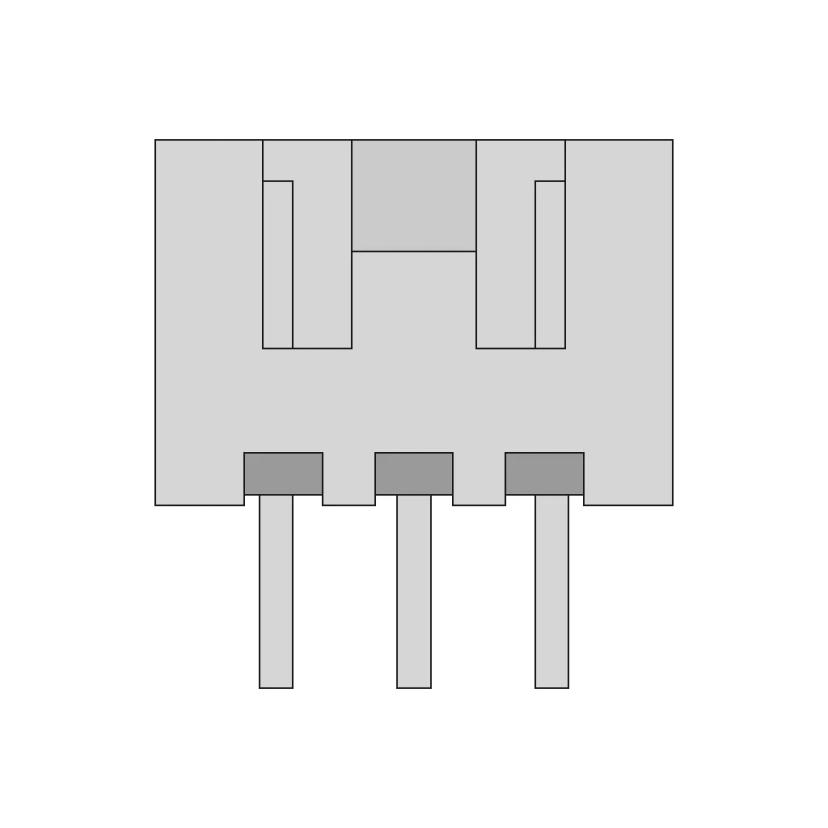Female 3-Pin Connector with 2.5mm Pitch