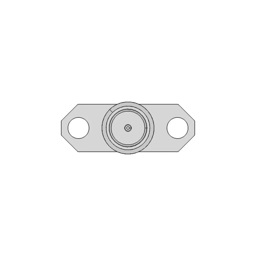 SMA 2-Hole Panel Mount Connector for Secure RF Connections