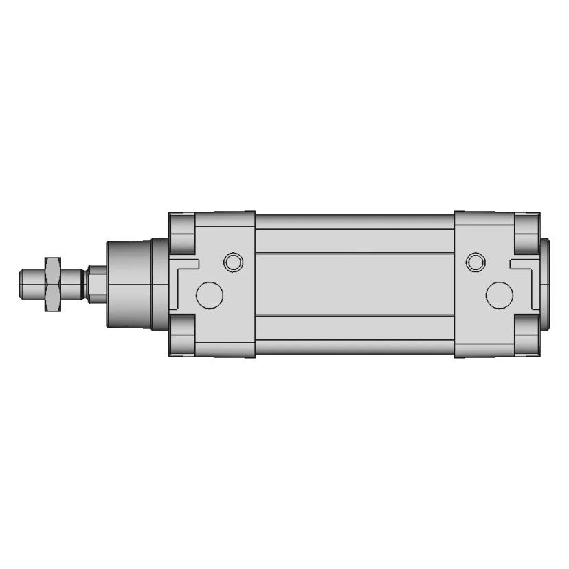ISO 6431 Compliant Pneumatic Cylinder with Square and Easy Profiles