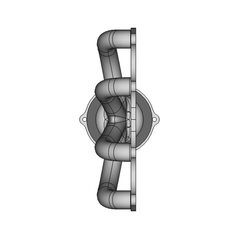 Exhaust Manifold CAD Model Designed in Catia V5