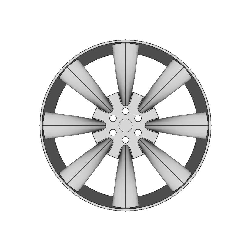 Practice Wheel Rim CAD Model for Engineering Applications
