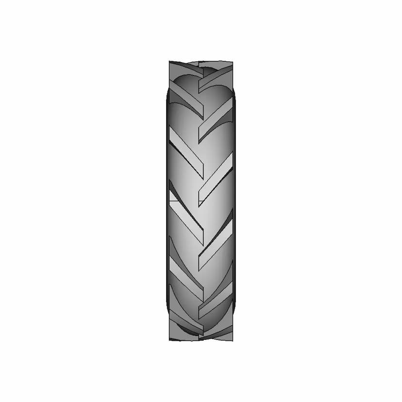 RC Size 5.00-12 4PR Tire Rim with 4-Hole 85x115 mm Bolt Pattern