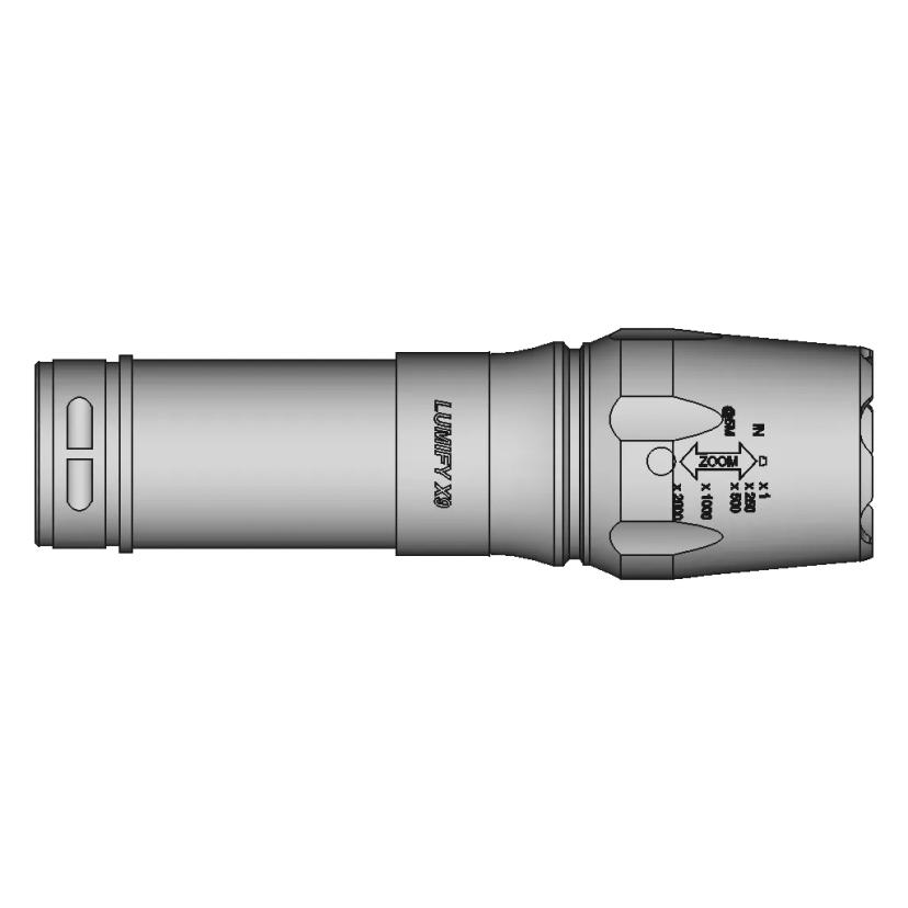 3D Model of Standard 18650/AAAx3 Flashlight for Design Integration