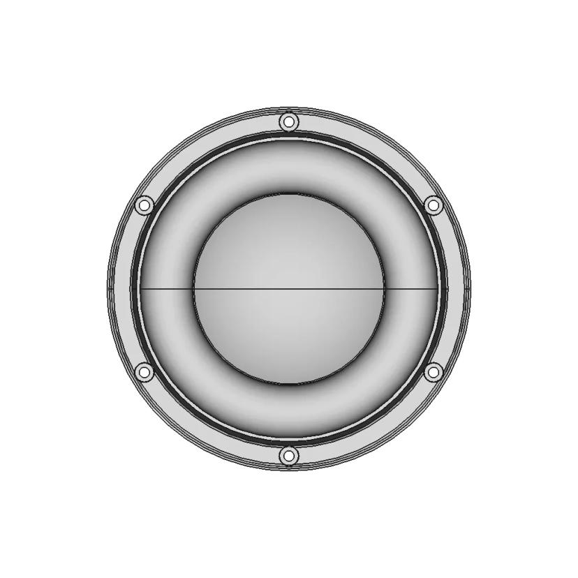 5 Inch Subwoofer Speaker CAD Model