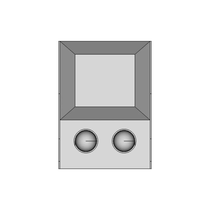 PB86-A2 Red and Green LED 8-Pin Momentary SPDT Square Push Button Switch