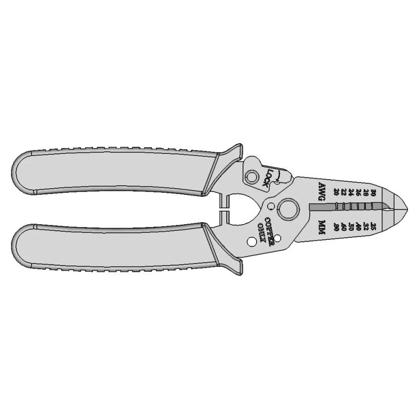 Adafruit Multi-Size Wire Stripper and Cutter CAD Model