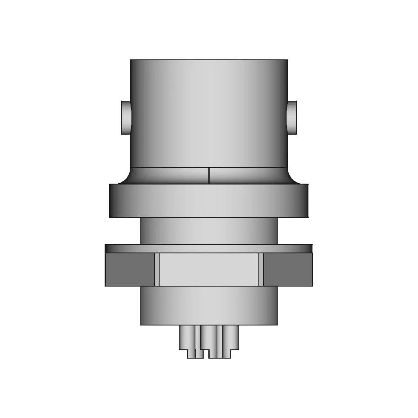 Circular 5-Position Solder Cup Connector with Panel Mount