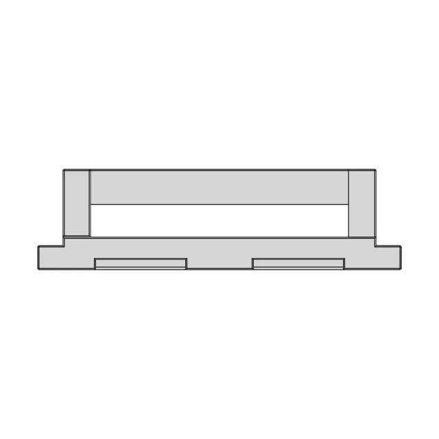 ABS Plastic Din Rail Enclosure 145x90x40mm Industrial Housing