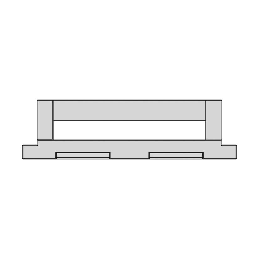 ABS Plastic Din Rail Enclosure 145x90x40mm Industrial Housing