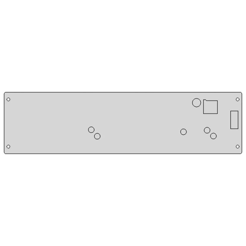 LED Screen Mounted on PCB Board with Real Dimensions