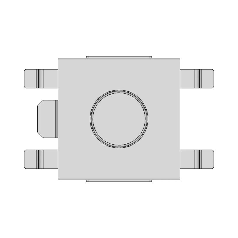 SMD Pushbutton Switch 6.5x6.5x2.55 mm 3D Model