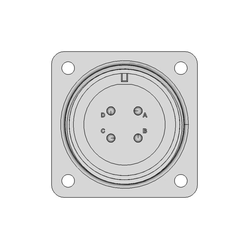 Amphenol Industrial MS3102A18-10P Connector