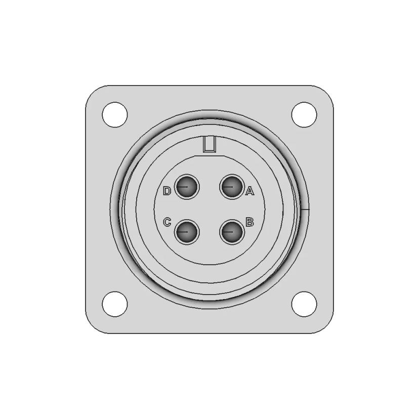Amphenol Industrial MS3102A14S-2S Connector