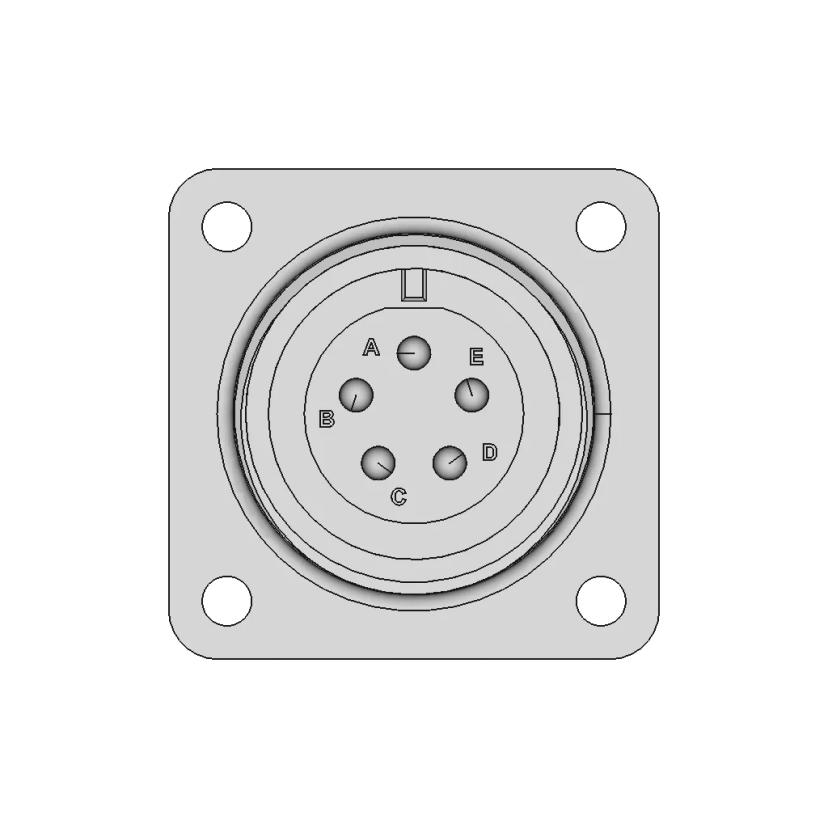 Amphenol Industrial MS3102A14S-5P Connector