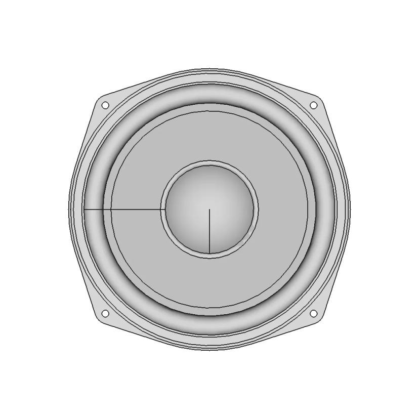 ARN6614 Bass Speaker Semi-Accurate 3D Model