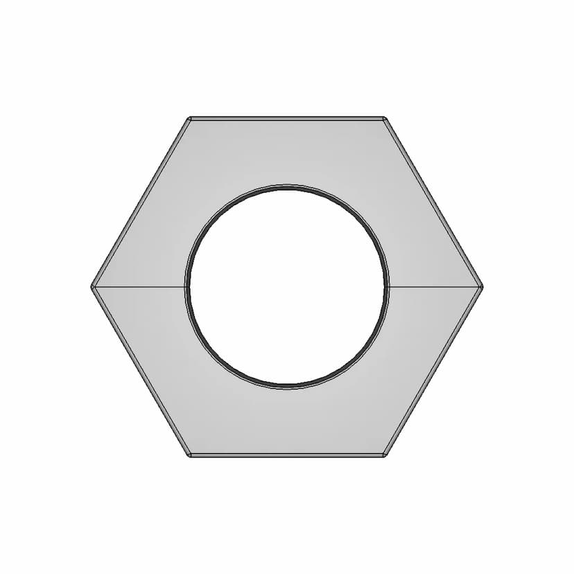 Cliff S4 CL1421 Chrome Nut Industrial Component