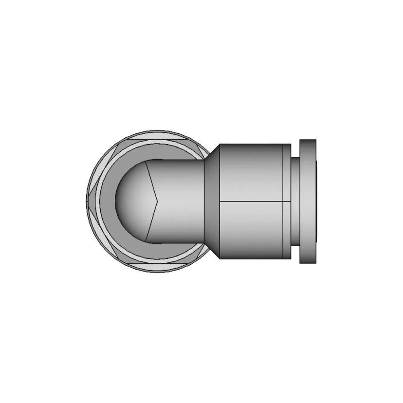 90 Degree Fast Connector 8mm x 1/4-18 NPT Air Fitting