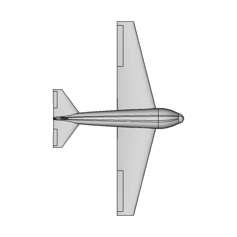 3D Model of Rocket Boosted Fixed Wing UAV with Detailed Components