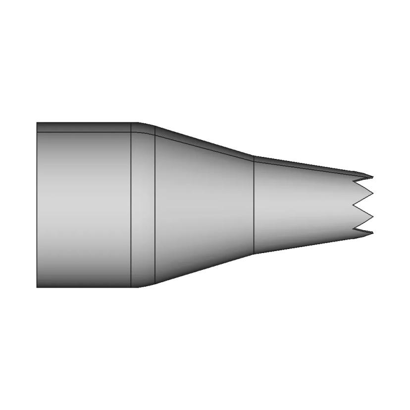 Chevron Nozzle Geometry for Jet Noise Reduction