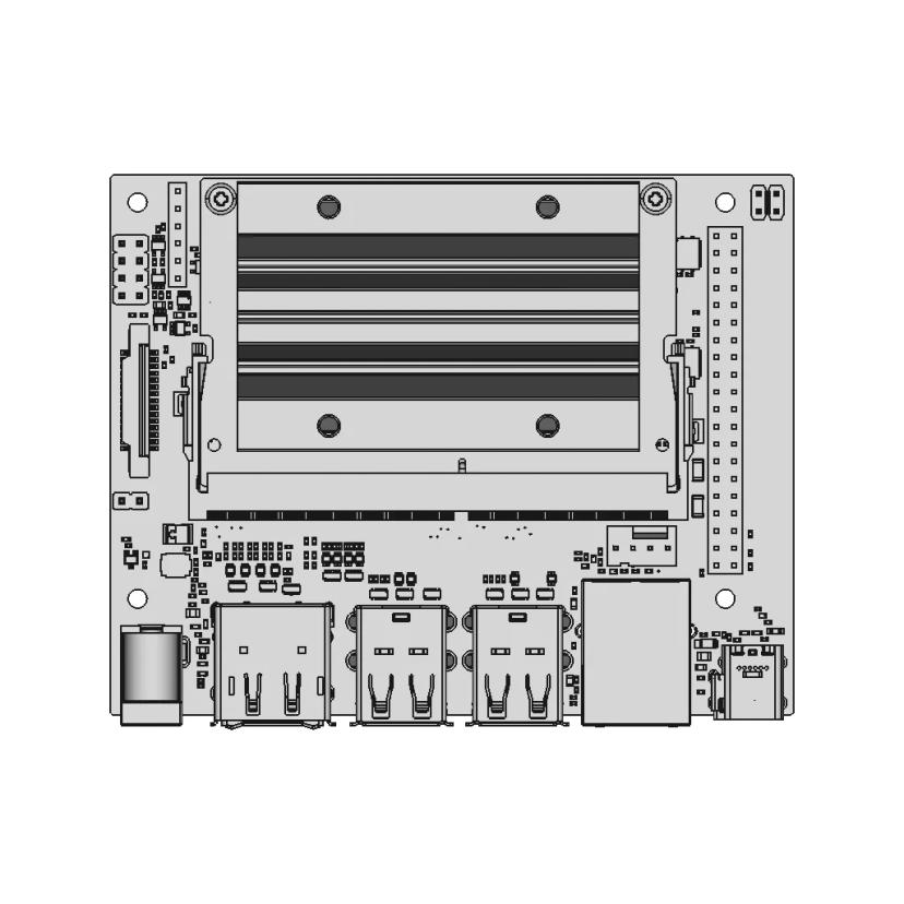 nVidia Jetson Nano Development Board 3D Assembly Model