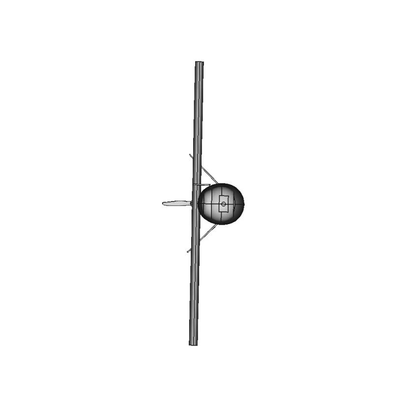 NACA 2415 Airfoil Wing with 1800mm Wingspan for Aerodynamic Applications