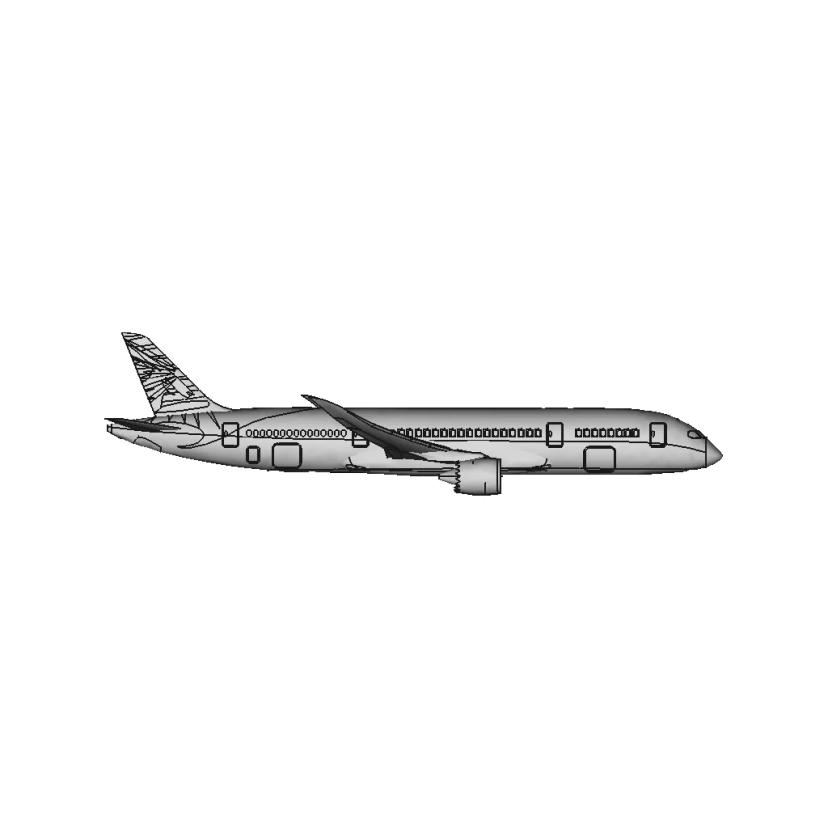 Boeing 787-8 Dreamliner Aircraft Model in Air India Livery