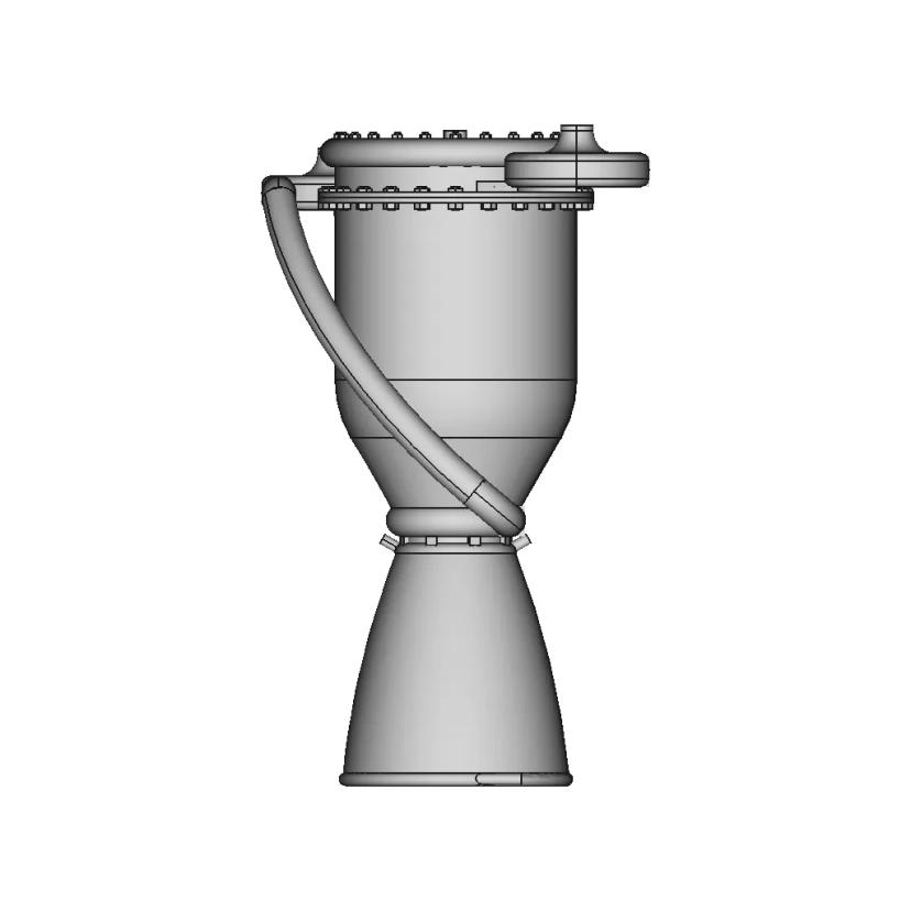 Pressure-Fed Liquid Fuel Engine with 30KN Thrust