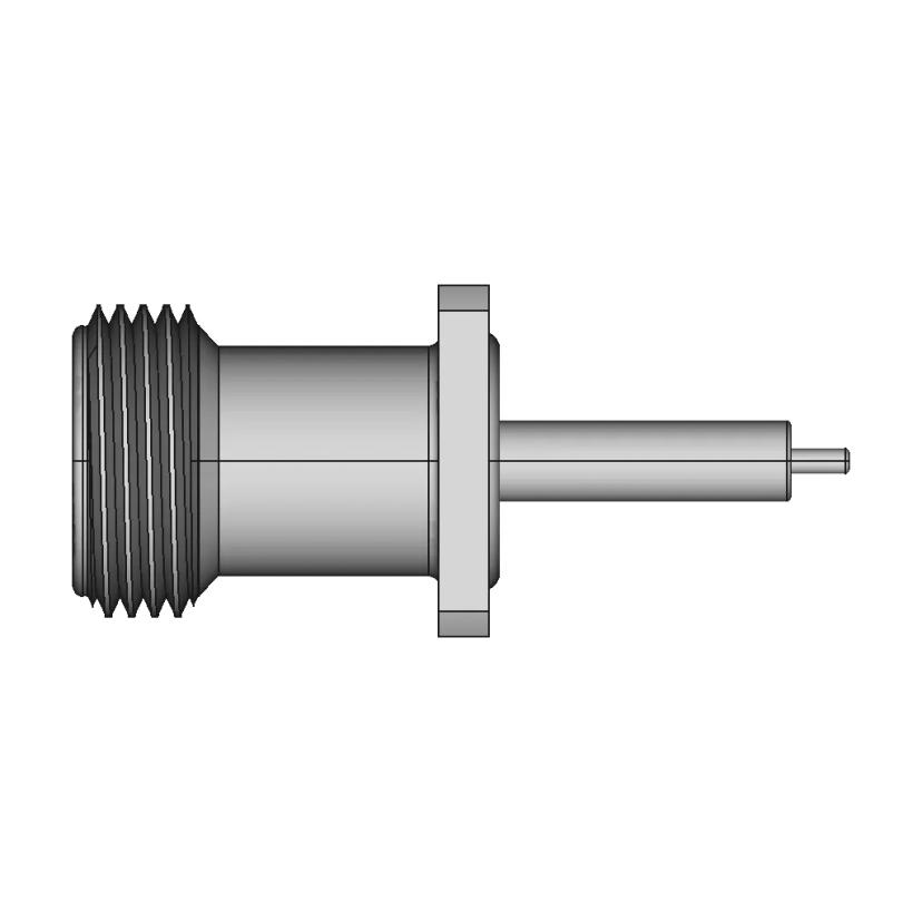 Rosenberger N-Type 1" 4-Hole Flange Coaxial Connector up to 11 GHz