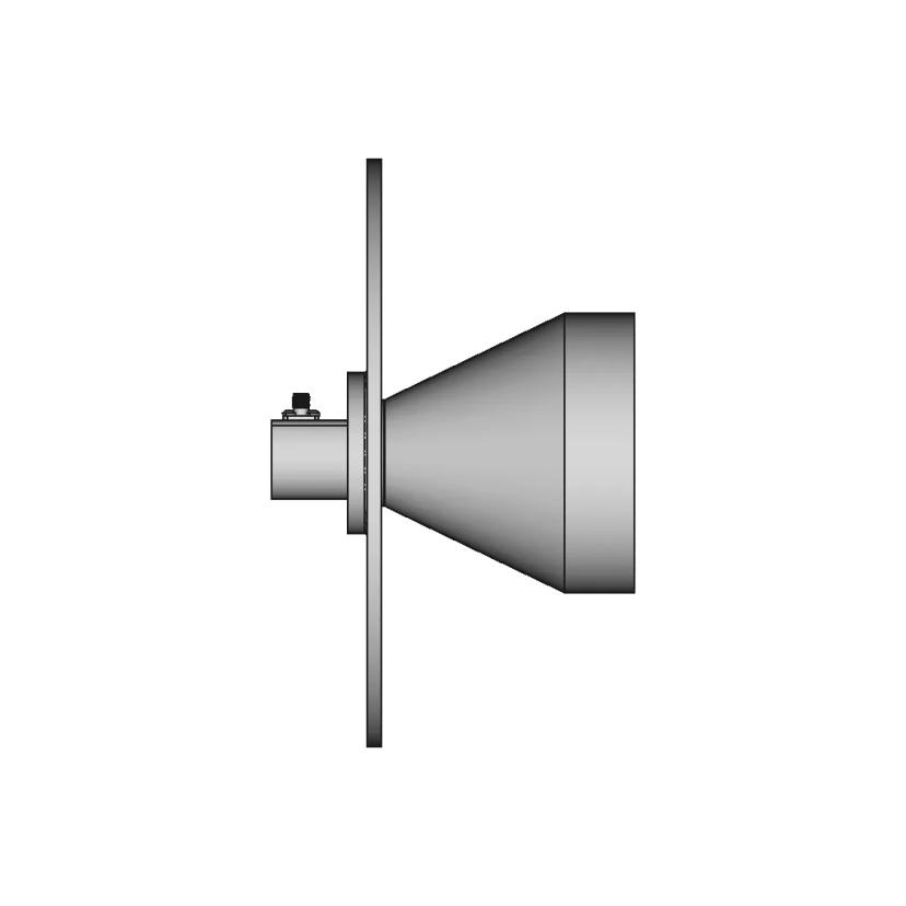 10.0 to 10.5 GHz Amateur Radio Horn Feed Antenna Model