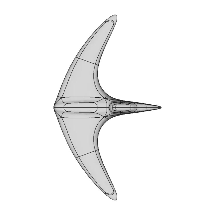 Classic Boat-Tail Roadster Ship Design