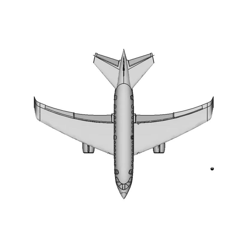 Small Jet Aircraft Concept with Chevron Design