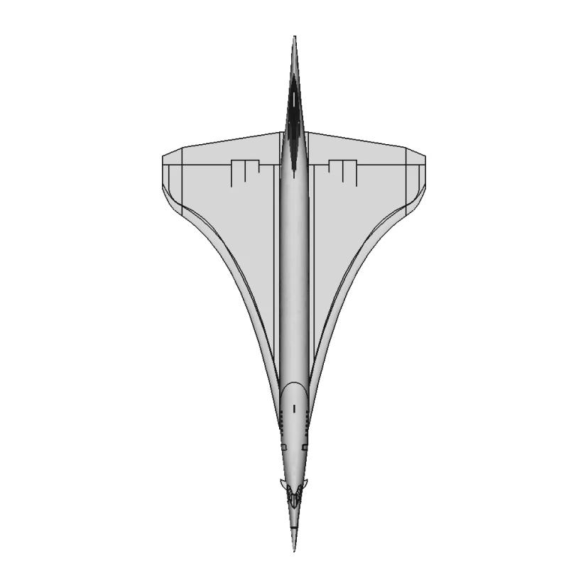 Concorde Aircraft 3D Model