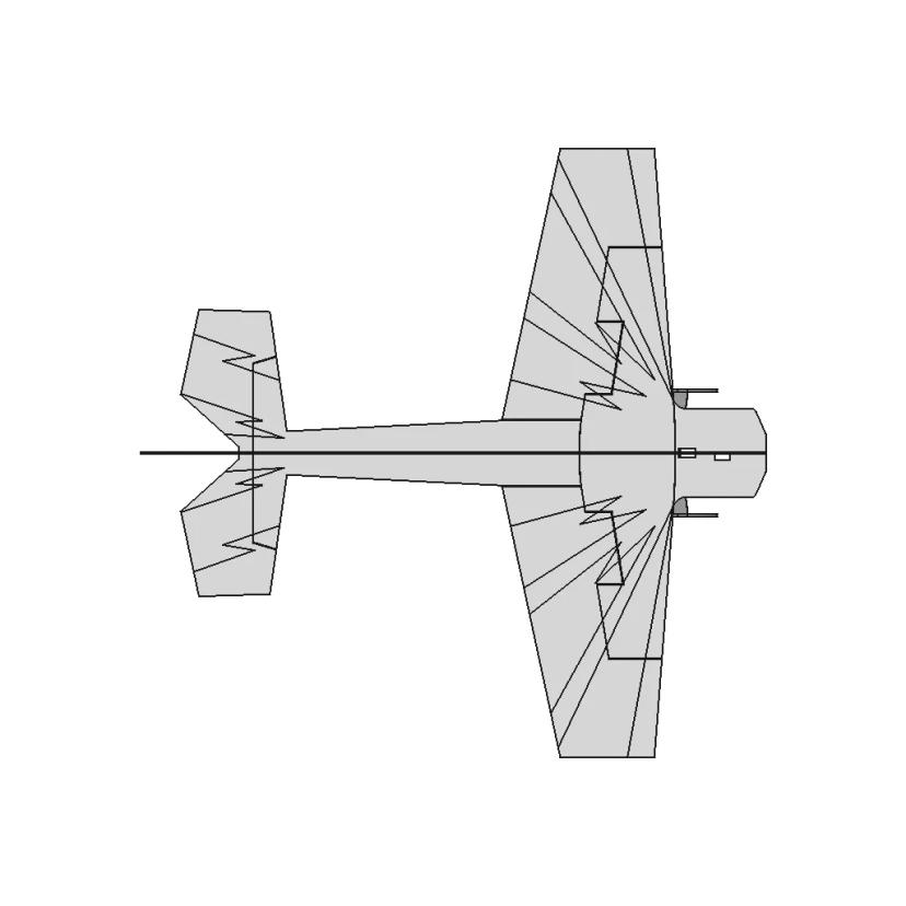 Shockflyer Model Constructed from 3mm Foam Materials