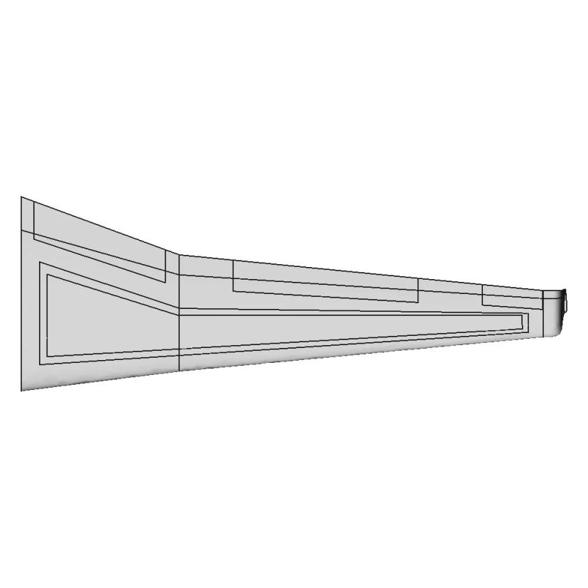 3D Model of Boeing 737 NG Aircraft Wing