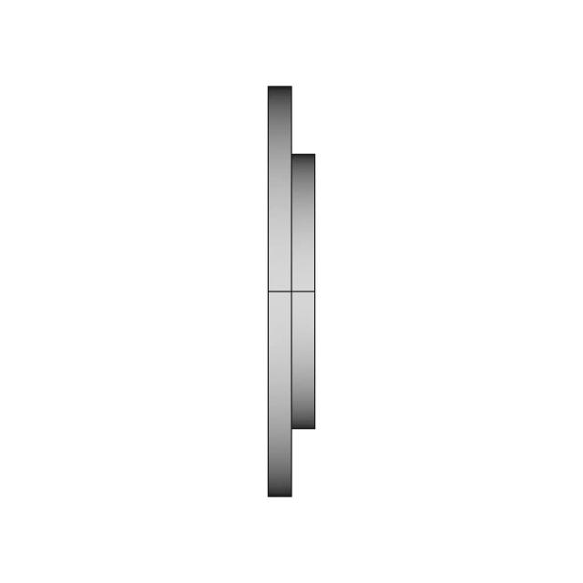 Round Flange with Four Mounting Holes and Central Recess for Sealing