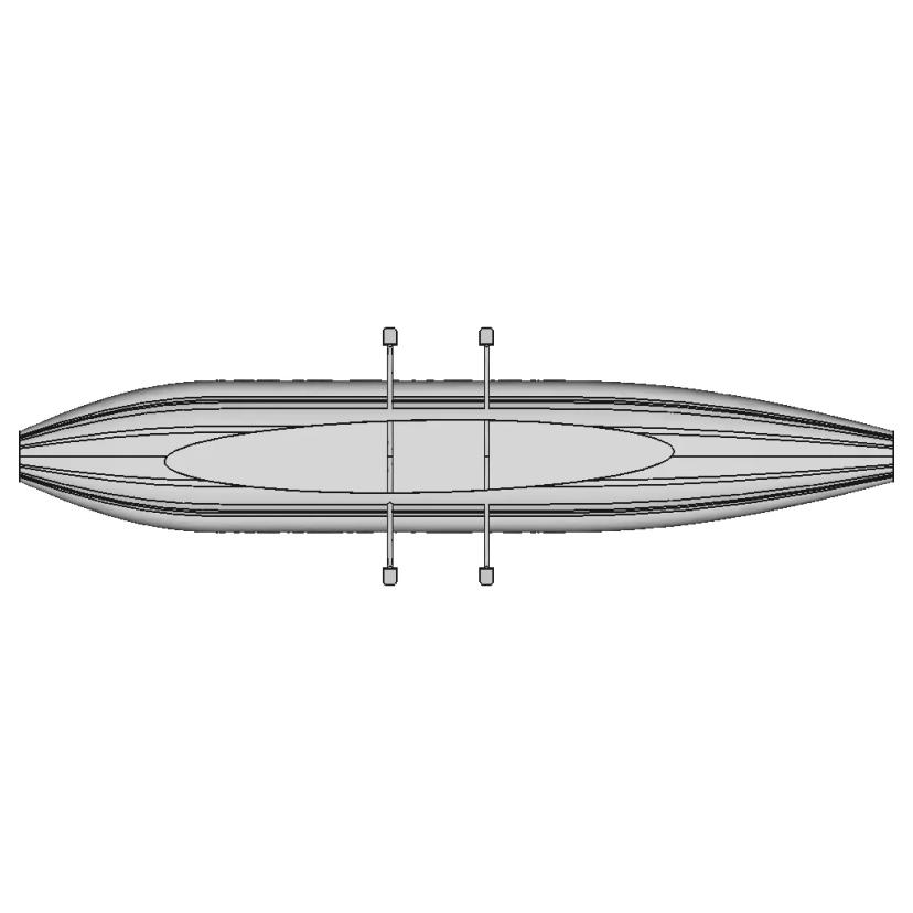 Rough Geometry Boat Design with Curved Hull Shapes