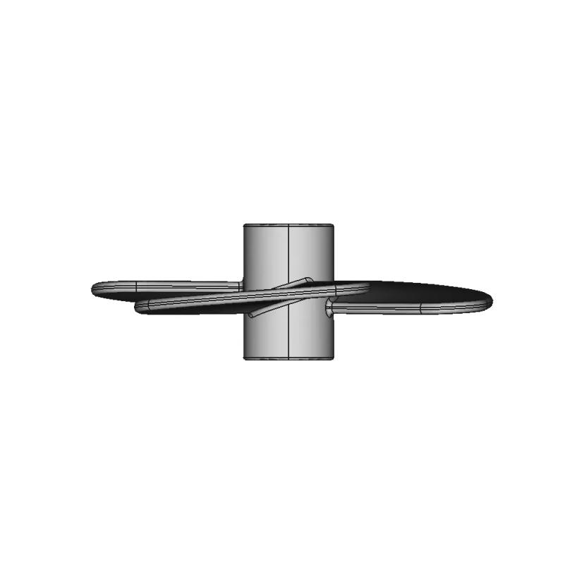 Boat Outboard Engine Propeller CAD Model