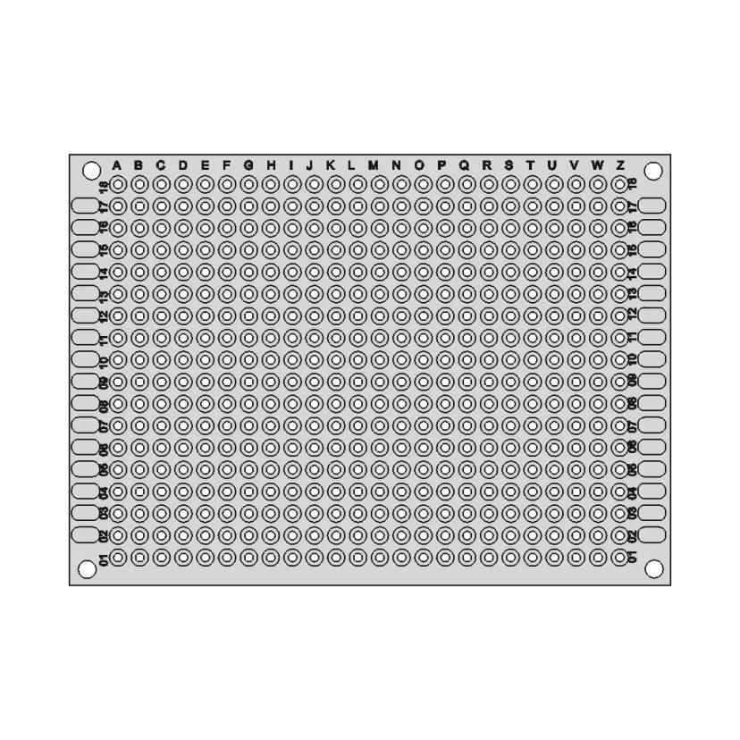 Prototype Electronics Soldering Board 5x7 cm with 20x18 Holes