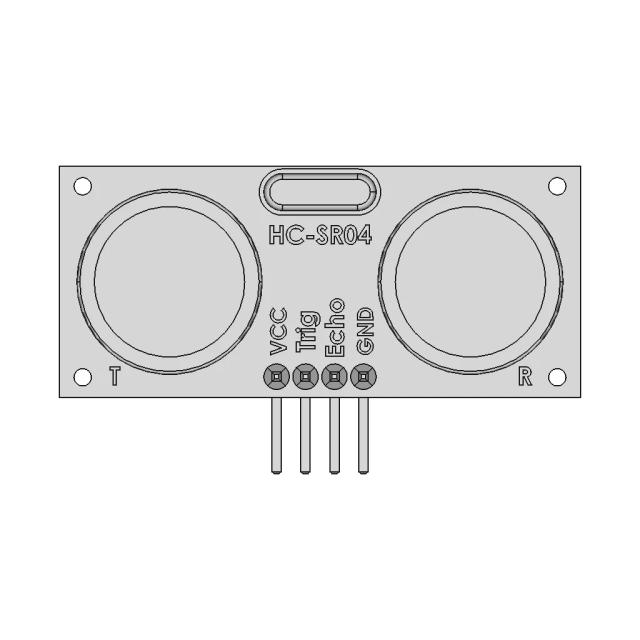 HC-sR04 Ultrasonic Sensor Module CAD Model