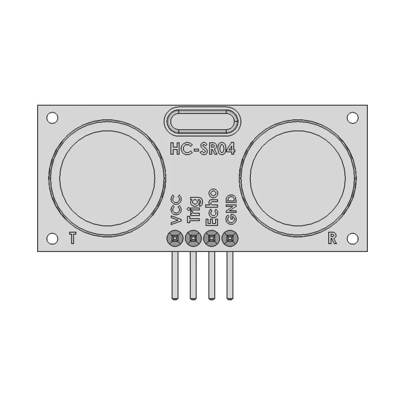 HC-sR04 Ultrasonic Sensor Module CAD Model