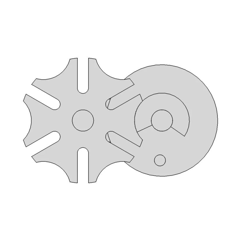 Geneva Wheel Mechanism for Intermittent Rotary Motion