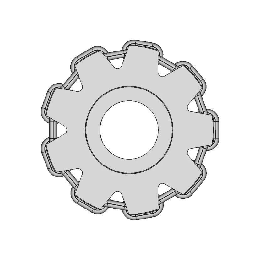 D5 Keyway Component for Mechanical Assemblies