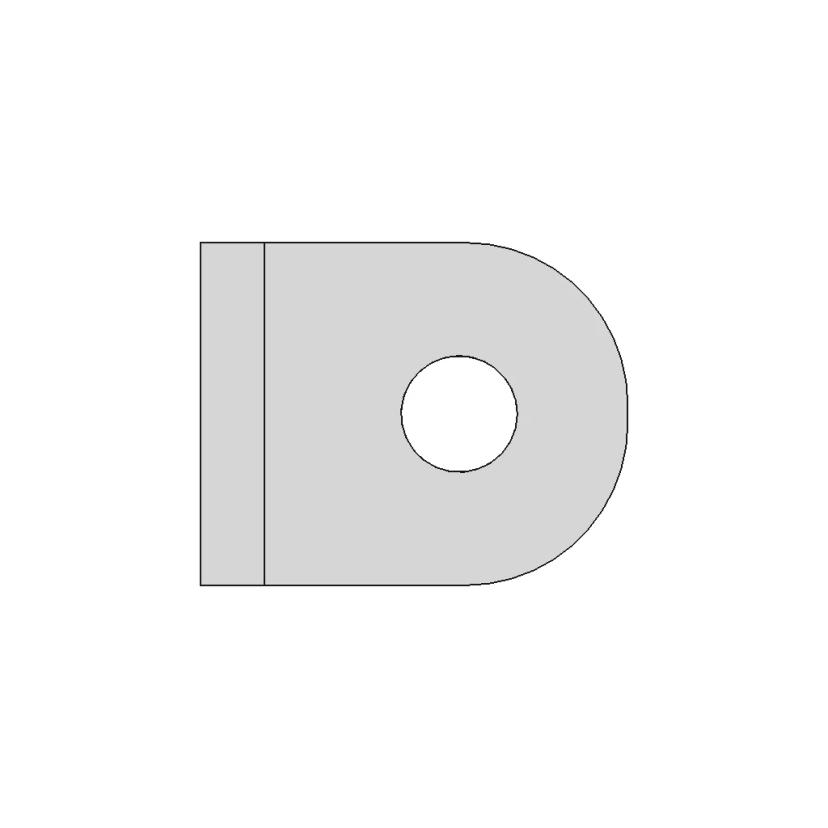 90 Degree PCB Mounting Bracket with 4-40 UNC Thread