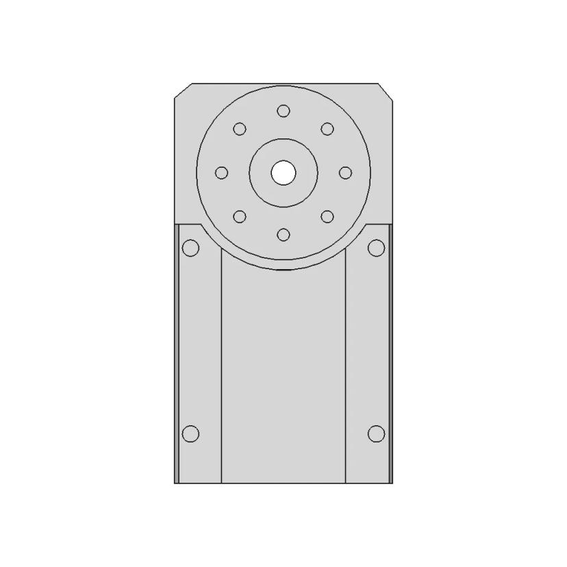 LX-16A Servo Motor Model with Shaft and Adapters