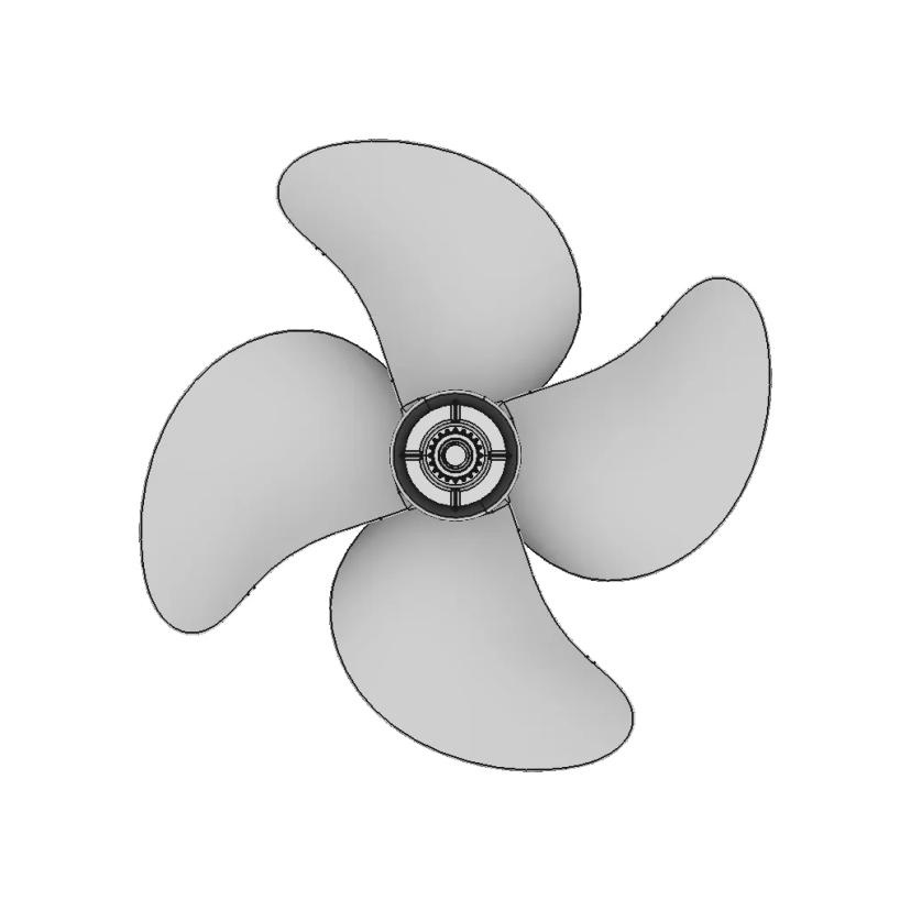 3D Boat Propeller Design Model for Marine Engineering