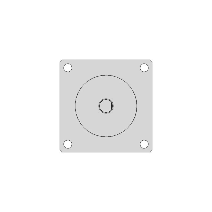 Simplified Nema 23 57HS82 Stepper Motor CAD Model